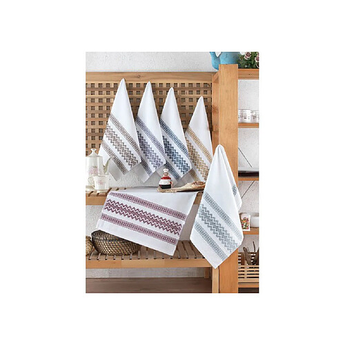 Kein Hersteller Set 6 serviettes 40 x 60 cm 100% coton - Réf. 321SHS1191