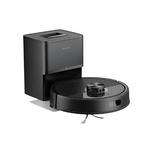 Roborock Q7 TF+ Robot aspirateur et laveur rond 10 000 Pa Noir