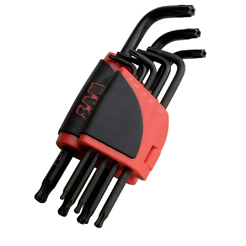 Sam Outillage 59 R8ALZ Râtelier 8 clés mâles longues Resistorx® à tête sphérique 9-40 mm