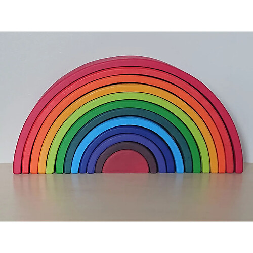 MaMontessoriBox Arc-en-ciel de construction Montessori