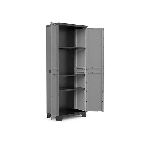 Keter Stilo 9721000 Armoire haute plastique 68x39x173 cm grise
