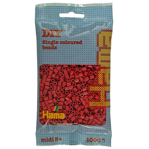 HAMA Sachet 1000 perles à repasser midi JBM207 114 cerise