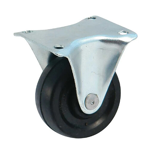 Avl 3700140211799 Roulette à platine rectangulaire fixe 66 mm caoutchouc