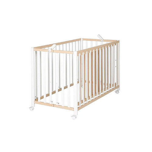 Roba FOLD UP Lit pliant 60x120 cm naturel/blanc 3 hauteurs