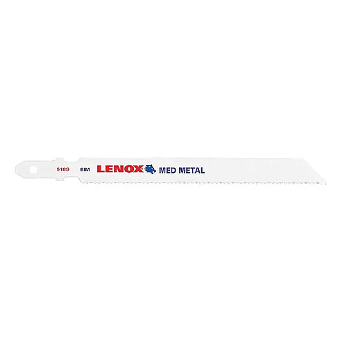 Lenox F518S Lame scie sauteuse 13,5 cm 18 TPI pour métal - Carte de 5