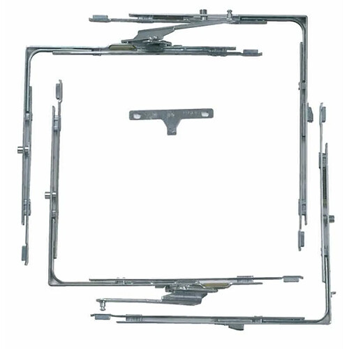 Ferco K 14191 00 R 1 Boîte de base coulissant GU966-150 droite argent