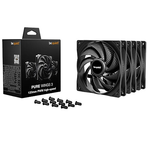 Be Quiet! ! PURE WINGS 3 120mm PWM HS 3-Pack (BL140)