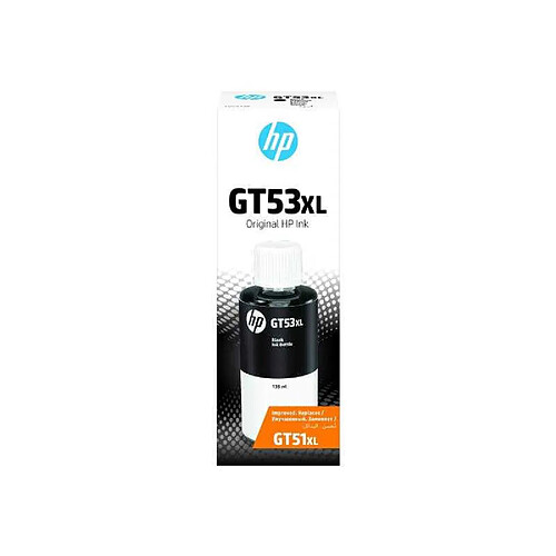 HP GT53XL Recharge d'encre noire 135 ml - Bouteille 6000 pages