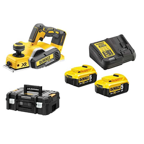 DeWalt DCP580P2-QW Rabot sans fil 82 mm XR 18V 2x5Ah TSTAK