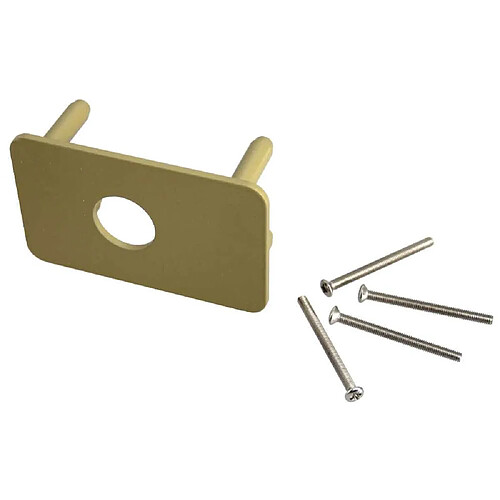 Vachette 704V Écusson contre-plaqué pour serrure Cyclop 23 mm bronze vernis