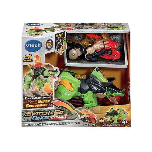 VTech Switch & Go Dinos Combo - Spinops Super Spinosaure 2-in-1 jouet transformable
