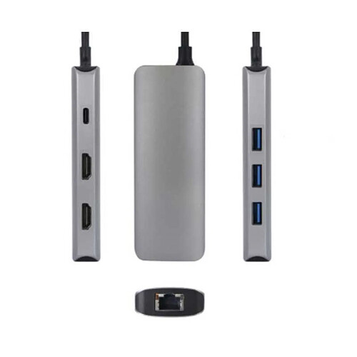 Urban factory Hub USB C - 2 ports HDMI