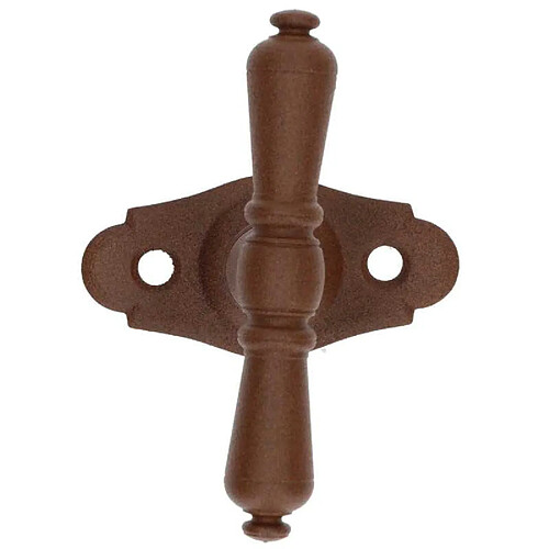 Bouvet BO52PC85E Bouton sur platine Nevers fer rouillé 7 mm 71x35 mm