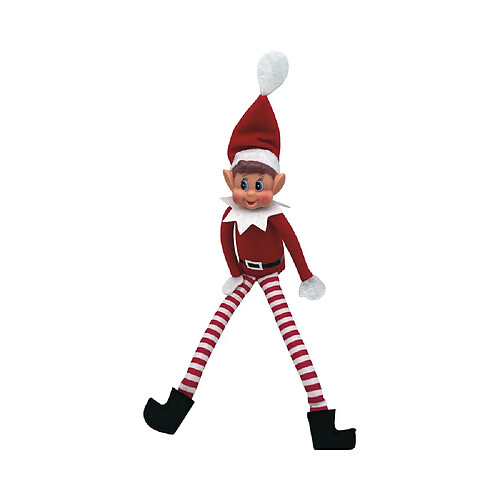 Mercier Toys Lutin Farceur Garçon A2503697 Poupée lutine de Noël 30 cm rouge/blanc