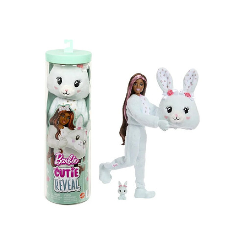 Poupée Barbie Cutie Reveal Blue Bunny playset 10 surprises