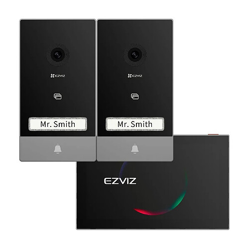 EZVIZ HP7 CS-HP7-R110-2W2TFC Kit interphone vidéo 2 entrées écran tactile 7 pouces paysage
