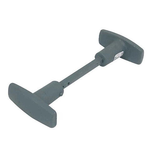 Jardinier Massard J502161 Bouton de porte double évidé fonte 6 mm gris