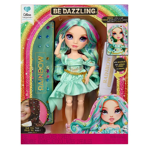 Rainbow High Be Dazzling Poupée Mode Celine Turquoise