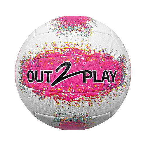 Outplay Ballon Volley T5 Ba 31019 G 280 g Rose/Blanc