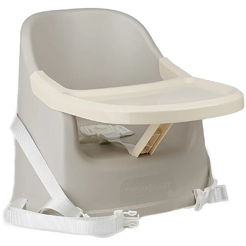 THERMOBABY YOUPLA Siège Réhausseur - Avec Plateau, De 6 à 36 Mois - Gris Velours