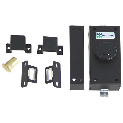 Mottura 35380N00 Serrure latérale haut et bas pour volet 3 points matrice noire
