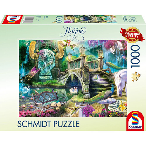 Schmidt Spiele 58631 Puzzle 1000 pièces Le Jardin Secret 69 x 49 cm