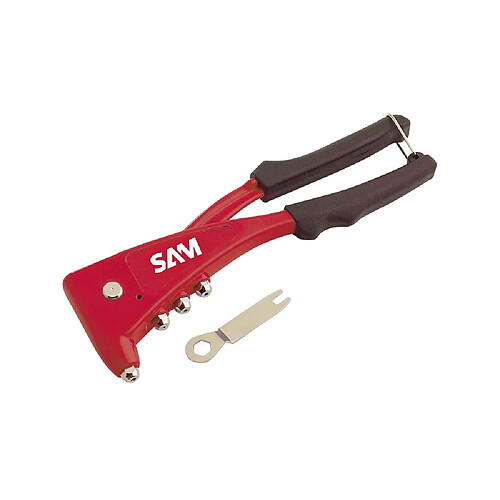 Sam Outillage 3593Z Pince à riveter 210 mm rouge/noir 4 embouts