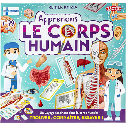 TACTIC Apprenons le corps humain TA60552 Jeu éducatif plateau 7+