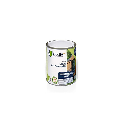 Obbia EcoCryl 1L Lasure bois extérieure chêne foncé satin