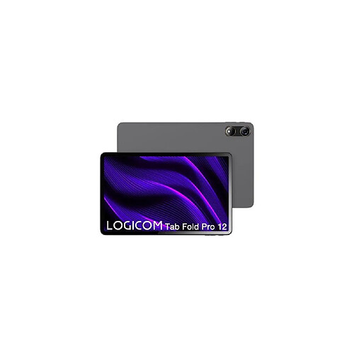 LOGICOM Tab Fold Pro 12 Tablette 11,97" Android 15 6Go/128Go Gris clavier stylet