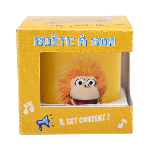 WDK BOITE A SON PANACLOC boîte à son cylindrique jaune compacte