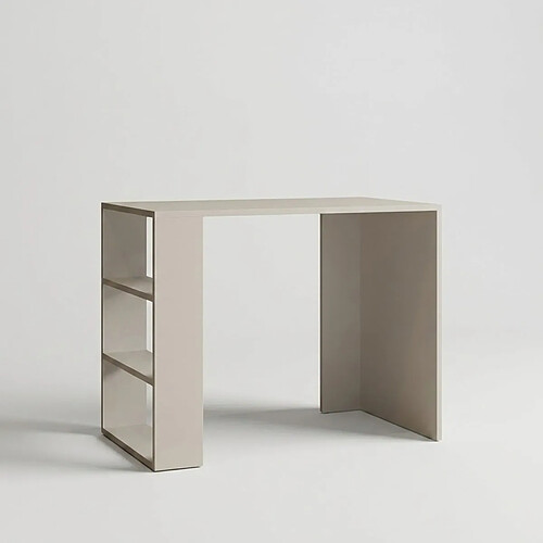 Bureau gain de place avec multiples étagères apparentes Cool - Blanc