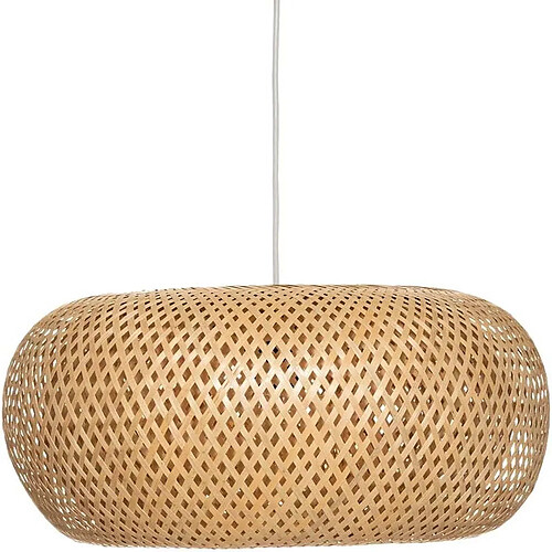 Pegane Suspension ovale bambou - Naturel