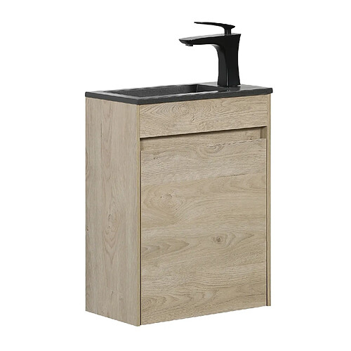 Badplaats Meuble lave-mains Sinta 40 x 22 cm - Chêne Châtaignier - Meuble de Lavabo