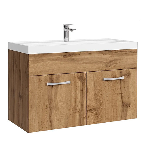 Badplaats Meuble de salle de bain Paso 01 80 cm - Chêne - Armoire meuble