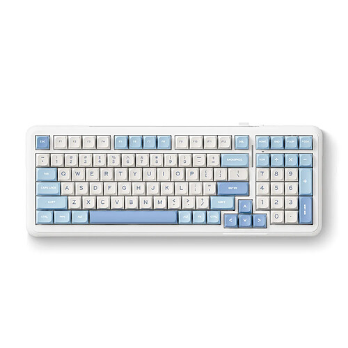 MCHOSE K99 (Sky Blue) - Clavier Gaming Sans Fil 98% RGB ENG ANSI
