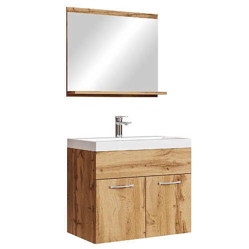 Badplaats Meuble de Salle de Bain Montreal Set 02 60 cm – Chêne