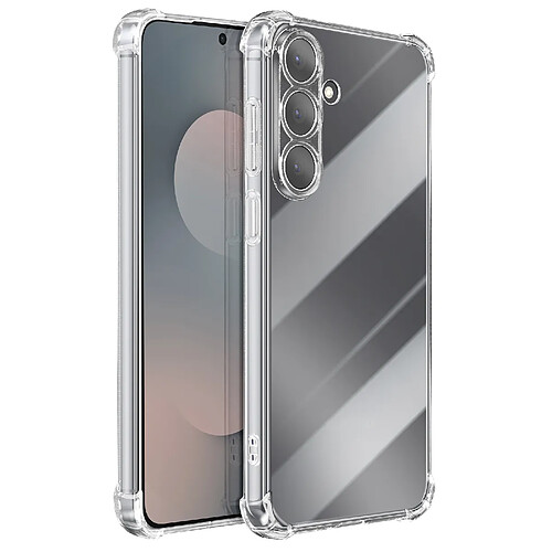 Mayaxess Coque pour Galaxy S25 FE en Silicone avec Coins Renforcés Antichocs Transparent