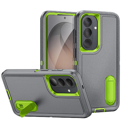 Avizar Coque Renforcée pour Galaxy S26 Plus Tri-matière avec Béquille Intégrée Gris