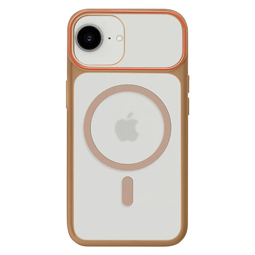 Avizar Coque MagSafe pour iPhone 17e Protection Bi-matière Dos Rigide Antichoc Marron