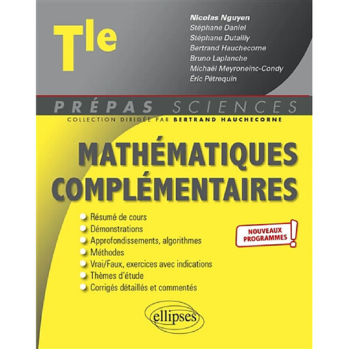 Mathématiques complémentaires terminale : nouveaux programmes · Occasion