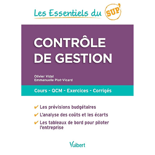 Contrôle de gestion : cours, QCM, exercices, corrigés · Occasion