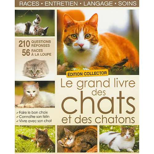 Le grand livre des chats et des chatons : races, entretien, langage, soins · Occasion