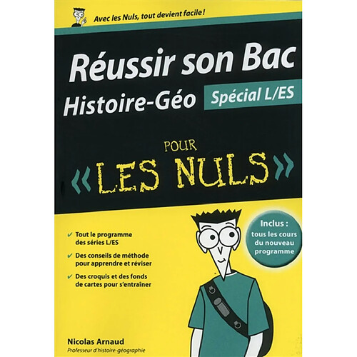 Réussir son bac histoire géographie, spécial L-ES, pour les nuls · Occasion