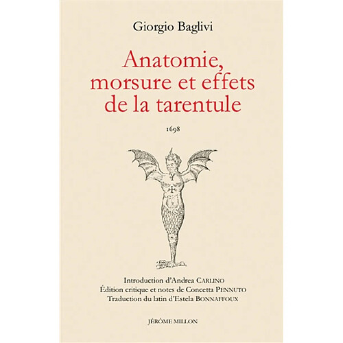 Anatomie, morsure et effets de la tarentule : 1698. De anatome, morsu et effectibus tarentulae : 1698 · Occasion