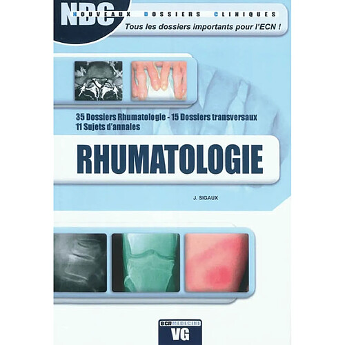 Rhumatologie : 35 dossiers rhumatologie, 15 dossiers transversaux, 11 sujets d'annales · Occasion