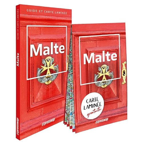 Malte : guide et carte laminée