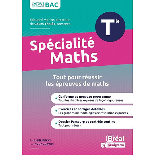 Spécialité maths terminale : tout pour réussir les épreuves de maths · Occasion
