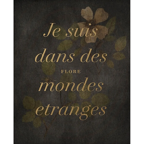 Je suis dans des mondes étranges