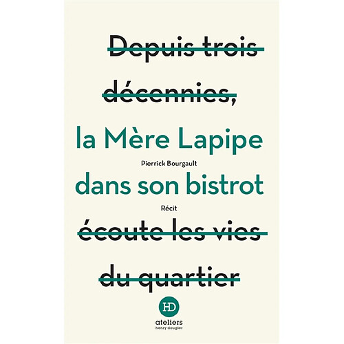 La mère Lapipe dans son bistrot : récit · Occasion